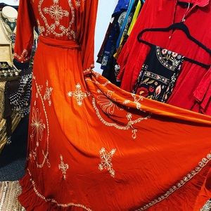 Made in Bali wrap maxi dress